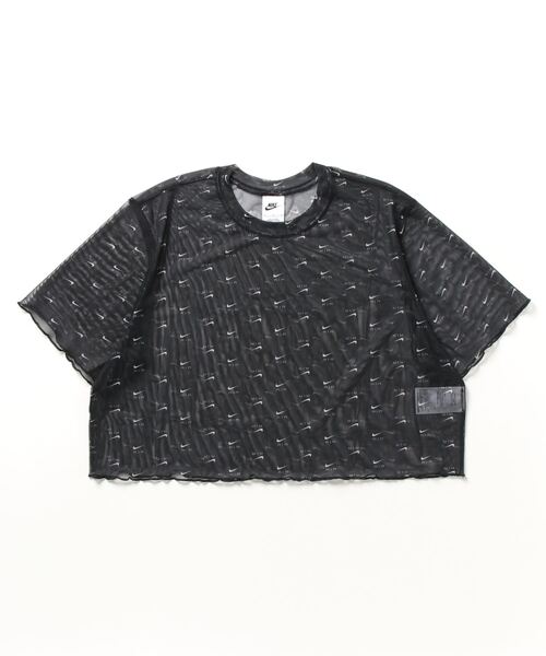 NIKE(ナイキ)の「NIKE/ナイキ W エア メッシュ S/S クロップ トップ AOP(その他トップス・レディース・ブラック/イエロー・M/L/S/XL)」の9枚目の写真