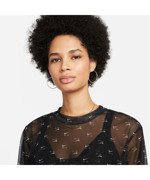 NIKE(ナイキ)の「NIKE/ナイキ W エア メッシュ S/S クロップ トップ AOP(その他トップス・レディース・ブラック/イエロー・M/L/S/XL)」の7枚目の写真