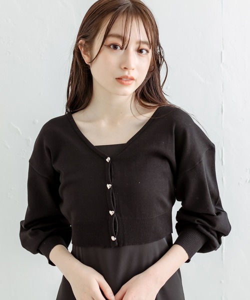 【OLIVE des OLIVE】ケーブルニットカーディガン(F)ワインレッド OLIVE des OLIVE】ケーブルニットカーディガン(F)ワインレッド