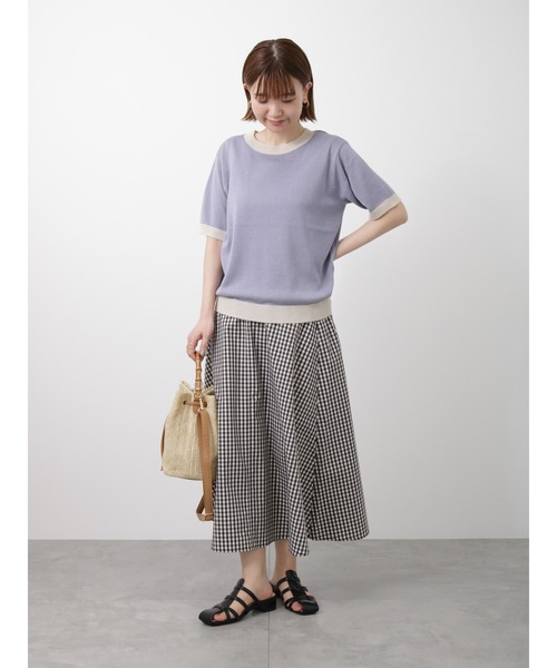 Lugnoncure（ルノンキュール）の「【BRING Material】フレアスカート（スカート・レディース・ネイビー/グリーン/ブラック・ﾌﾘ-）」の16枚目の写真