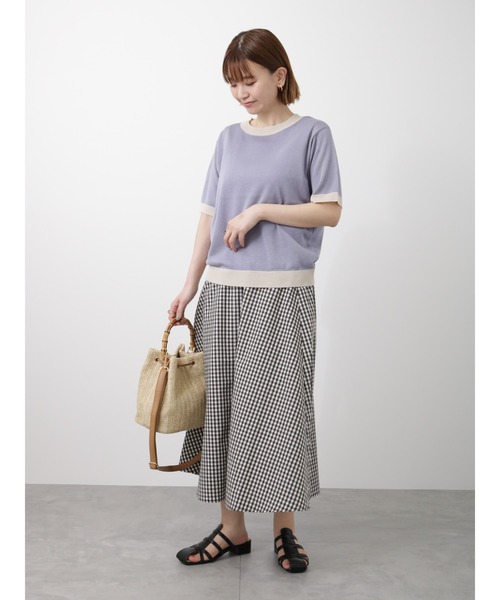 Lugnoncure（ルノンキュール）の「【BRING Material】フレアスカート（スカート・レディース・ネイビー/グリーン/ブラック・ﾌﾘ-）」の17枚目の写真