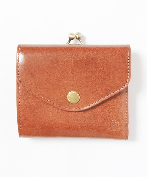 BELLIES YORK/ベリーズヨーク 二つ折り財布 レザー ワンポイント ロゴ