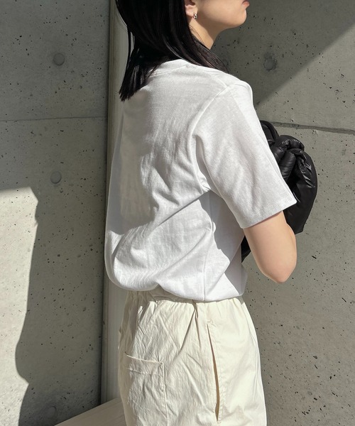 y/m by RIKA（イムバイリカ）の「Ability Tシャツ（Tシャツ/カットソー・レディース・オフホワイト/グリーン・FREE）」の5枚目の写真