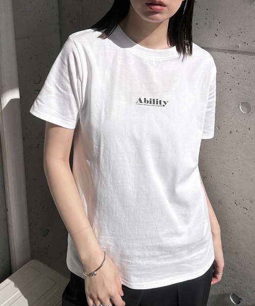 y/m by RIKA（イムバイリカ）の「Ability Tシャツ（Tシャツ/カットソー・レディース・オフホワイト/グリーン・FREE）」の13枚目の写真