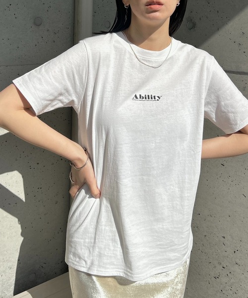 y/m by RIKA（イムバイリカ）の「Ability Tシャツ（Tシャツ/カットソー・レディース・オフホワイト/グリーン・FREE）」の17枚目の写真