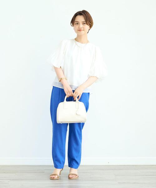 blue in green✨日本製リネン100％ シャツワンピース ブラック green label relaxing（グリーンレーベルリラクシング）の
