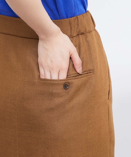 ROPE'（ロペ）の「【雑誌掲載】【洗える】ピンタックタイトスカート/セット対応（スカート・レディース・ホワイト系その他5/キャメル/ベージュ・36/38）」の14枚目の写真