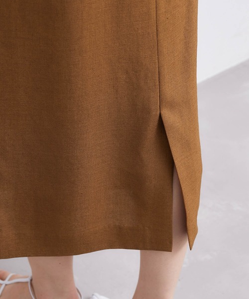 ROPE'（ロペ）の「【雑誌掲載】【洗える】ピンタックタイトスカート/セット対応（スカート・レディース・ホワイト系その他5/キャメル/ベージュ・36/38）」の18枚目の写真