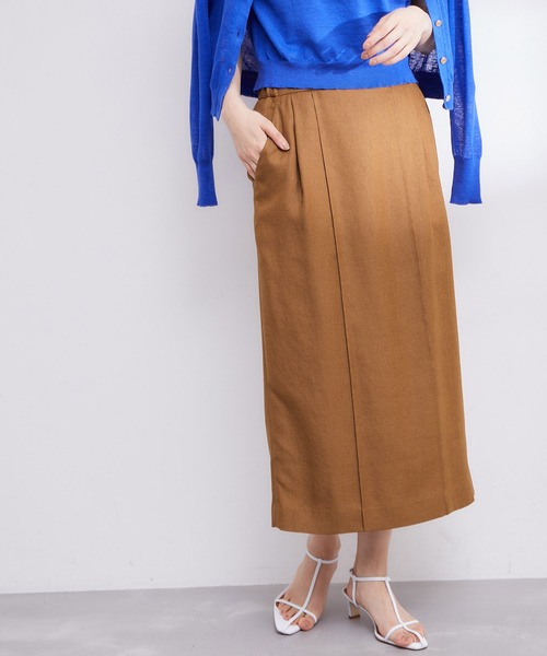 ROPE'（ロペ）の「【雑誌掲載】【洗える】ピンタックタイトスカート/セット対応（スカート・レディース・ホワイト系その他5/キャメル/ベージュ・36/38）」の22枚目の写真