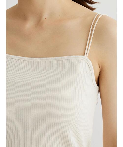 Green Parks(グリーンパークス)の「カップ付きマルチストラップキャミ(キャミソール・レディース・グリーン/モカ/ブラック/ライトベージュ・FREE)」の22枚目の写真