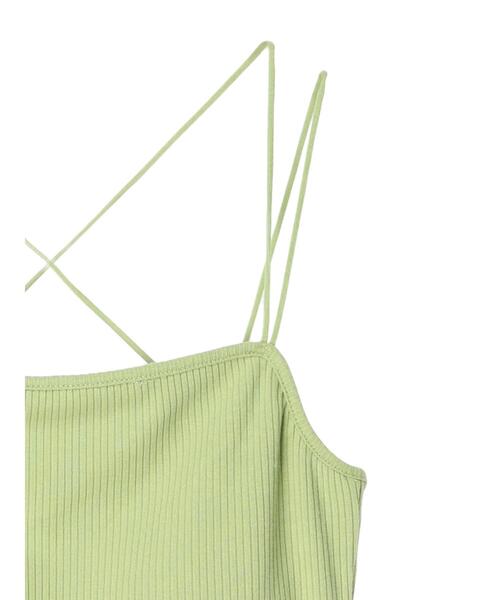 Green Parks(グリーンパークス)の「カップ付きマルチストラップキャミ(キャミソール・レディース・グリーン/モカ/ブラック/ライトベージュ・FREE)」の12枚目の写真