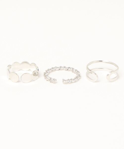 FOREVER 21(フォーエバー トゥエンティーワン)の「アソート3セットリング2(リング・レディース・シルバー・FREE)」の2枚目の写真