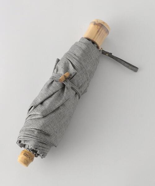 バンブーハンドル折りたたみ傘/日傘/レイン-晴雨兼用-