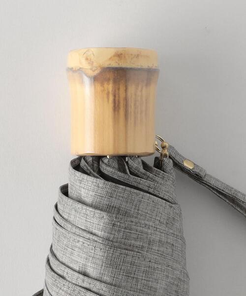 バンブーハンドル折りたたみ傘/日傘/レイン-晴雨兼用-