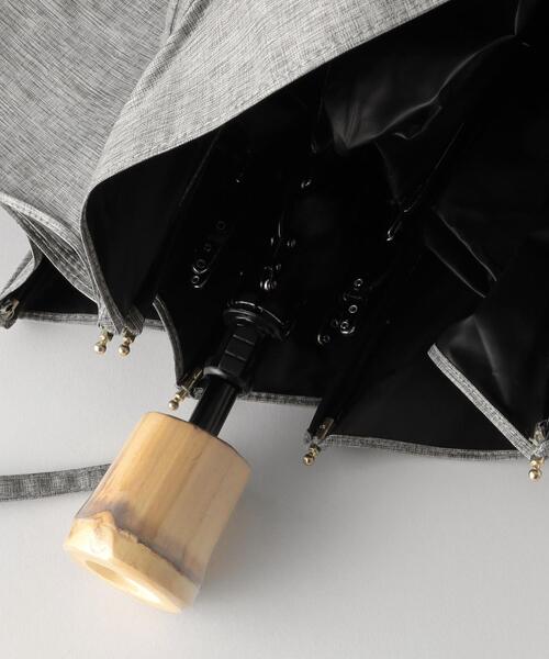 バンブーハンドル折りたたみ傘/日傘/レイン-晴雨兼用-