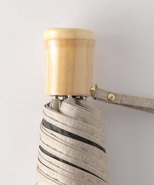 バンブーハンドル折りたたみ傘/日傘/レイン-晴雨兼用-