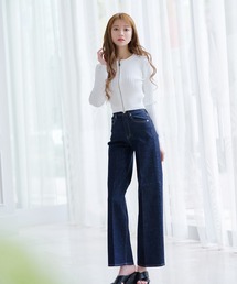 エミリアウィズ サイドラインデニムパンツ emiriawiz（エミリアウィズ）の「EW hight waist denim（デニム