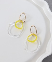 Three Four Time（スリーフォータイム）の「カラークリアフレームピアス（ピアス（両耳用））」