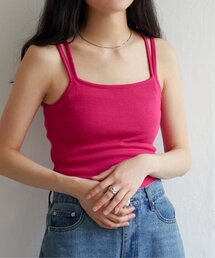 カップ付き前後2wayキャミソール