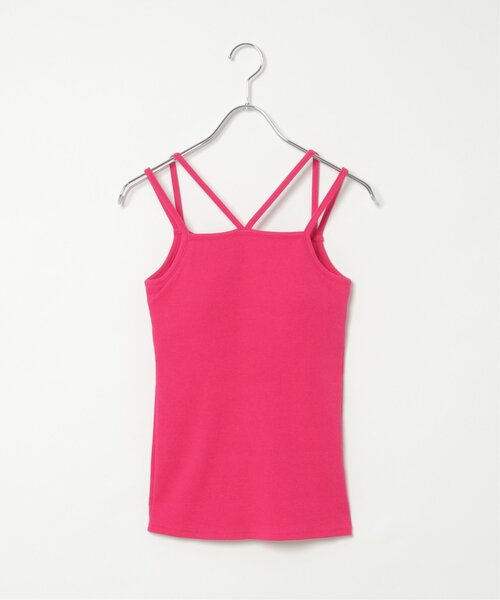 VENCEEXCHANGE（ヴァンスエクスチェンジ）の「カップ付き前後2wayキャミソール（タンクトップ・レディース・ブルー/ブラック/ホワイト/ピンク/グリーン・FREE）」の7枚目の写真