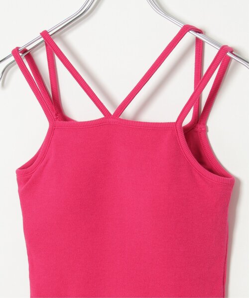 VENCEEXCHANGE（ヴァンスエクスチェンジ）の「カップ付き前後2wayキャミソール（タンクトップ・レディース・ブルー/ブラック/ホワイト/ピンク/グリーン・FREE）」の11枚目の写真