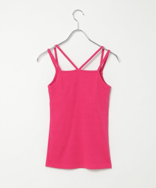 VENCEEXCHANGE（ヴァンスエクスチェンジ）の「カップ付き前後2wayキャミソール（タンクトップ・レディース・ブルー/ブラック/ホワイト/ピンク/グリーン・FREE）」の14枚目の写真