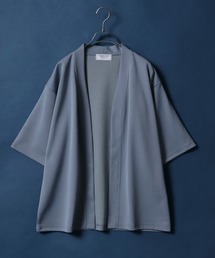 ANPAS | Quick Dry Ponte Fabric Buttonless Cardigan/ドライ ポンチ 5分袖 ボタンレス カーディガン(カーディガン/ボレロ)