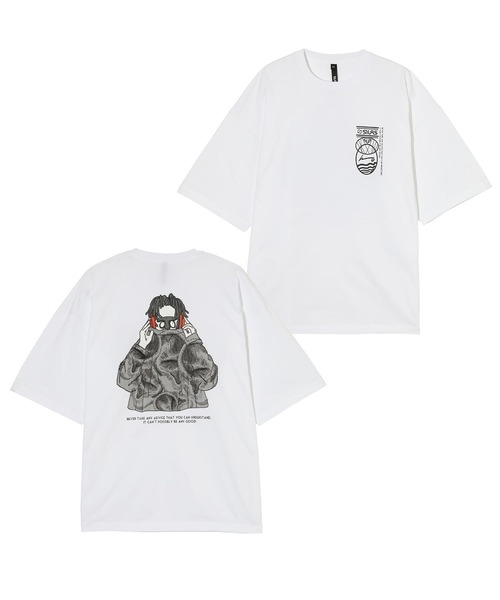 SILAS(サイラス)の「SILAS×KUREINO S/S TEE ear(Tシャツ/カットソー・メンズ・ブラック/ホワイト・M/L/XL)」の2枚目の写真