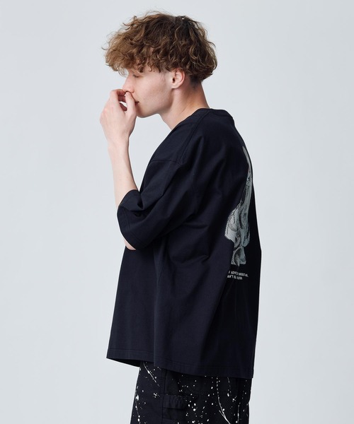 SILAS(サイラス)の「SILAS×KUREINO S/S TEE ear(Tシャツ/カットソー・メンズ・ブラック/ホワイト・M/L/XL)」の8枚目の写真