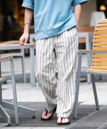 ITEMS URBANRESEARCH | コットンリネン ストライプパンツ(その他パンツ)