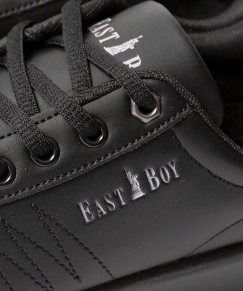 EASTBOY(イーストボーイ)の「EASTBOY/イーストボーイ ブランド ロゴ 厚底 軽量 コートウェッジソール シューズ(スニーカー・レディース・ブラック/ホワイト・22.5cm/23cm/23.5cm/24cm/24.5cm)」の9枚目の写真
