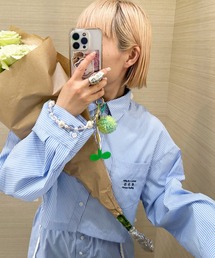 Alley by w closet | 【セットアップ対応/Alley】刺繍入りショートシャツ(シャツ/ブラウス)