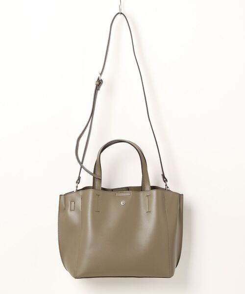 and it_(アンドイット)の「Legato Largo 【かるいかばん】 2WAYトートバッグ(トートバッグ・レディース・ライトグレー/ブラック/オリーブ/アイボリー/ラベンダー/キャメル/グレイッシュベージュ・FREE)」の22枚目の写真