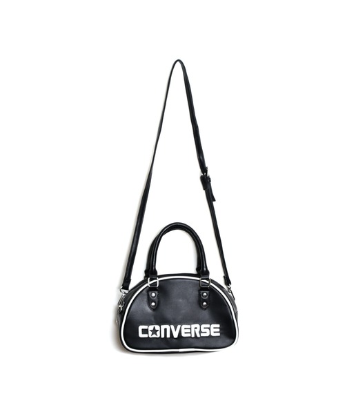 CONVERSE（コンバース）の「【CONVERSE/コンバース】round hand bagラウンド ボストン ハンドバッグ（ハンドバッグ・レディース・ブラック/オフホワイト・FREE）」の7枚目の写真