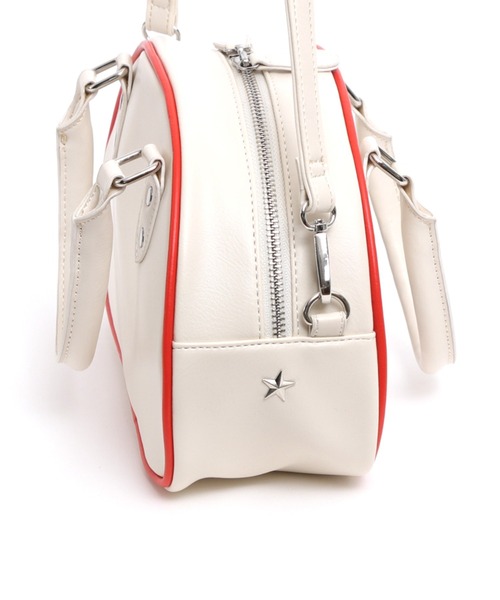 CONVERSE（コンバース）の「【CONVERSE/コンバース】round hand bagラウンド ボストン ハンドバッグ（ハンドバッグ・レディース・ブラック/オフホワイト・FREE）」の12枚目の写真