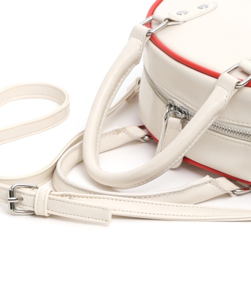 CONVERSE（コンバース）の「【CONVERSE/コンバース】round hand bagラウンド ボストン ハンドバッグ（ハンドバッグ・レディース・ブラック/オフホワイト・FREE）」の10枚目の写真