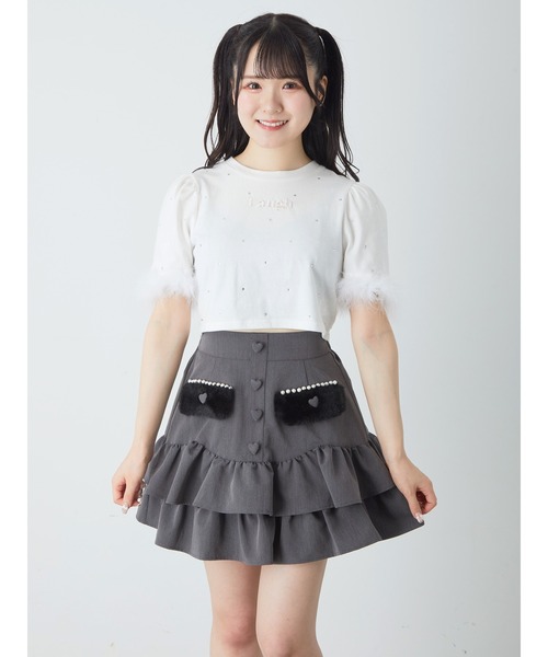 Ank Rouge（アンクルージュ）の「スカラ切り替えハートスカート