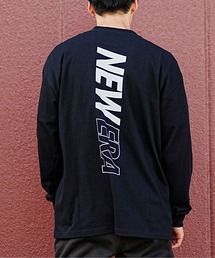 【ムラサキスポーツ別注】NEW ERA/ニューエラ パフォーマンス ロンT VERTICAL LOGO オーバーサイズ バックプリント 吸汗速乾