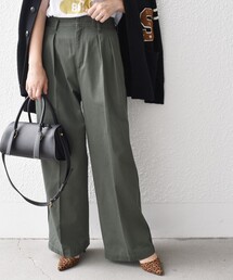 SHIPS | * 〈手洗い可能〉2タック ワイド チノパンツ ◇(チノパンツ)