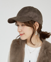 フェイクスエードキャップ