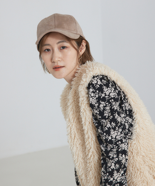 abahouse mavie（アバハウスマヴィ）の「フェイクスエードキャップ（キャップ・レディース・グリーン/ベージュ/ブラック/グレー・フリー）」の11枚目の写真