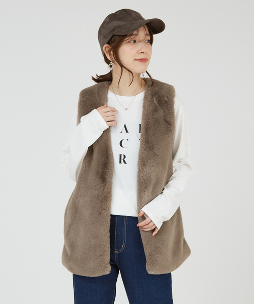 abahouse mavie（アバハウスマヴィ）の「フェイクスエードキャップ（キャップ・レディース・グリーン/ベージュ/ブラック/グレー・フリー）」の21枚目の写真