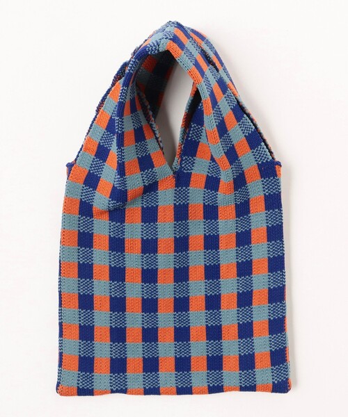 BEAMS HEART（ビームスハート）の「BEAMS HEART / ギンガム ニットバッグ（トートバッグ・レディース・その他1/ブラック/その他2・ONE SIZE）」の13枚目の写真