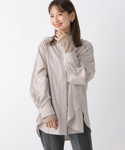 LEPSIM(レプシィム)の「袖切り替えシアーインナー 908524(Tシャツ/カットソー・レディース・ブラック/ブラウン/オフホワイト・FREE)」の22枚目の写真