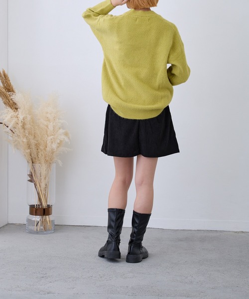 Loco Ocean（ロコオーシャン）の「ケーブル編みニットプルオーバー（ニット/セーター・レディース・ブラック/グリーン/ベージュ/レッド/ブルー・FREE）」の11枚目の写真
