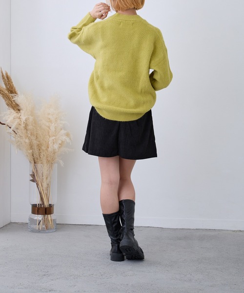 Loco Ocean（ロコオーシャン）の「ケーブル編みニットプルオーバー（ニット/セーター・レディース・ブラック/グリーン/ベージュ/レッド/ブルー・FREE）」の12枚目の写真