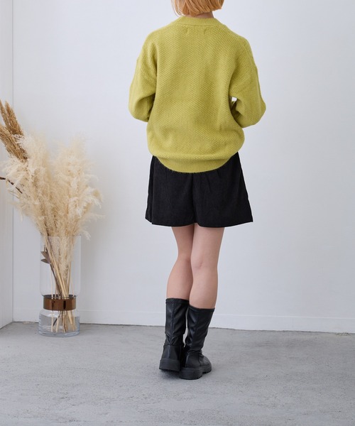 Loco Ocean（ロコオーシャン）の「ケーブル編みニットプルオーバー（ニット/セーター・レディース・ブラック/グリーン/ベージュ/レッド/ブルー・FREE）」の13枚目の写真