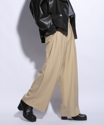 HARE | ディープタックワイドパンツ(HARE)(スラックス)