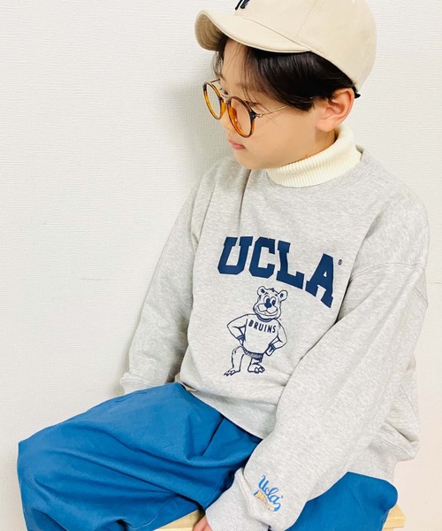 UCLA（ユーシーエルエー）の「【KIDS】【UCLA/ユーシーエルエー】TYPY別注JOEプリントスウェット（スウェット・キッズ・チャコールグレー/ネイビー/アイボリー・XXL/M/L/XL/S）」の2枚目の写真