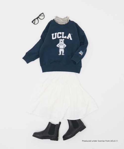 UCLA（ユーシーエルエー）の「【KIDS】【UCLA/ユーシーエルエー】TYPY別注JOEプリントスウェット（スウェット・キッズ・チャコールグレー/ネイビー/アイボリー・XXL/M/L/XL/S）」の5枚目の写真